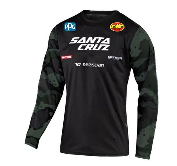 

men's tracksuits santa cruz 2021 enduro bike jerseys motocross racing jersey downhill mountain dh long sleeve cycling clothes mtb mx bm, Gray