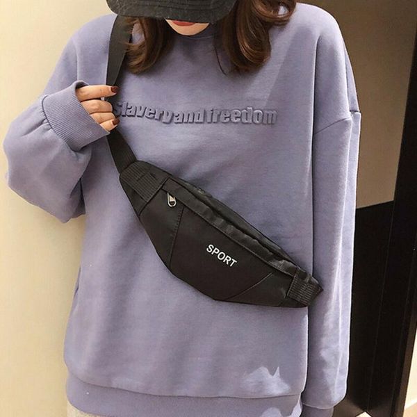 

letter waist bag men belt pack for women chest handbag zipper bags fashion ladies belly phone pouch