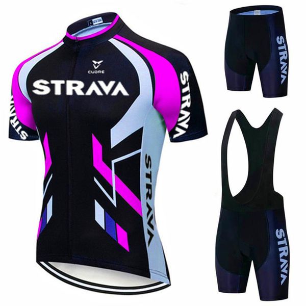 

white strava pro bicycle team short sleeve men cycling jersey summer breathable clothing sets racing, Black;blue