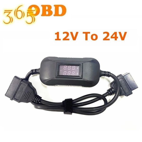 

diagnostic tools quality truck converter adapter 12v to 24v for x431 easydiag 3.0 heavy duty car obd2 scanner tool