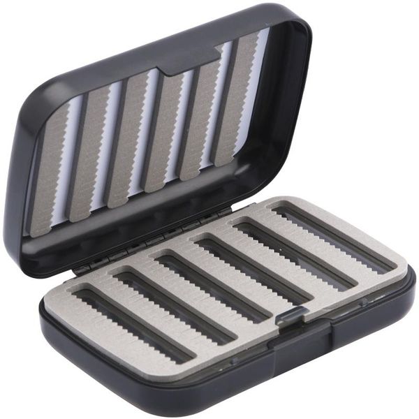 

fishing flies box waterproof trout bass tackle hooks box, slit/easy-grip foam insert accessories
