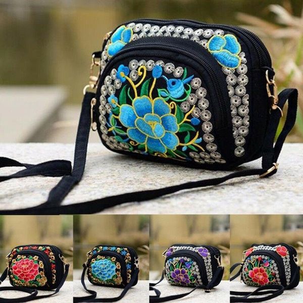 

waist bags vintage women handbag hmong tote messenger hippie ethnic shoulder bag embroidery boho