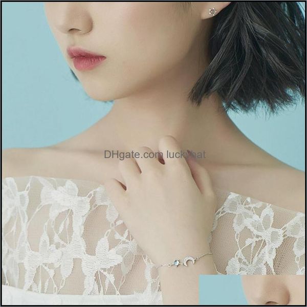 

bracelets jewelrywomens weddings vintage copper bracelet with moon star charm chain gifts for girls hand-made simple and stylish jewelry lin, Black