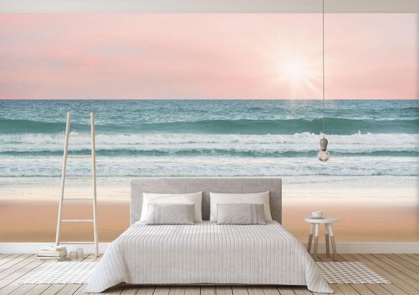 

wallpapers [self-adhesive] 3d sunshine surf beach 286797 wall paper mural print decal murals
