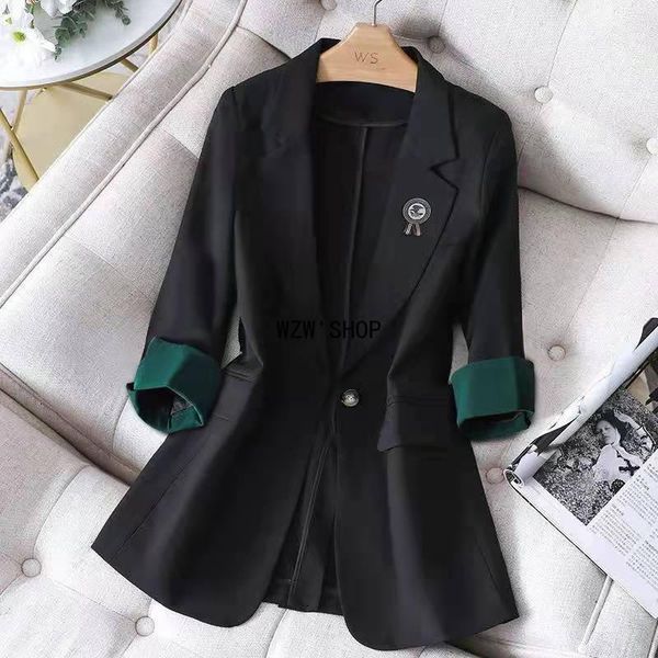 

women's suits & blazers women's office suit oversized 4xl ropa mujer black coat single button blazer femme slim jackets spring 2021, White;black