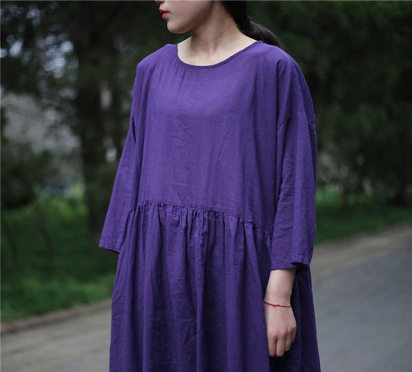 

dresses new cotton dress in spring and summer of 20 years, Black;gray