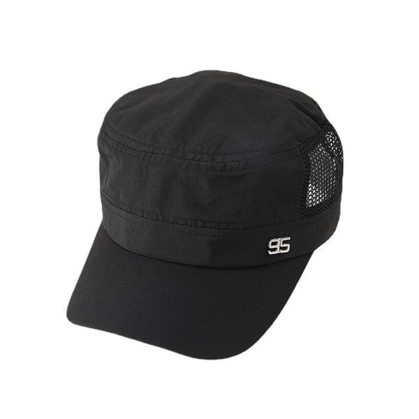 

ball caps men's casual hip-hop hat summer flat curved brim thin sun visor quick-drying net cap breathable travel, Blue;gray