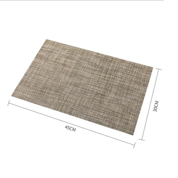 

placemat table mats rectangle 70% pvc 30% pet heat insulation for dining room waterproof kitchen restaurant el & pads