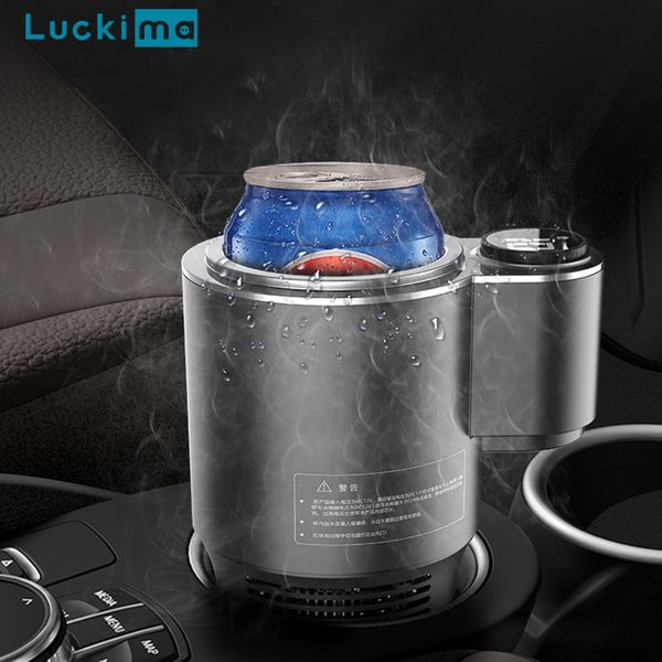 Copo de carro elétrico mais refrigerador aquecedor para café bebidas bebidas bebidas titular viajar mini carro refrigerador 2-em-1 copo de aquecimento refrigerar