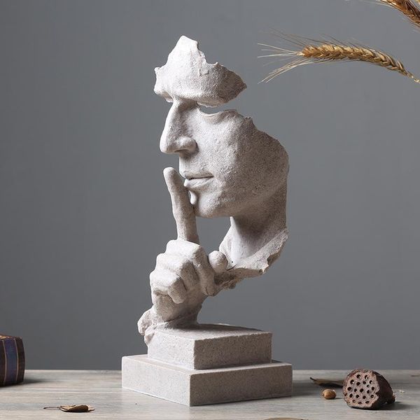 

decorative objects & figurines the silence is golden figure abstract crafts creative nordic sculpture decoration retro office living room de