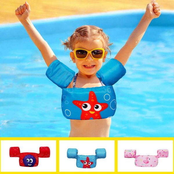 

swimming ring ins children's buoyancy water sleeve inflatable cartoon life jacket folding swimming circle