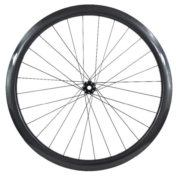 

bike wheels 700c 38mm clincher tubeless front wheel 25mm bicycle ct31 hubs 100x15mm 740g 28h carbon disc