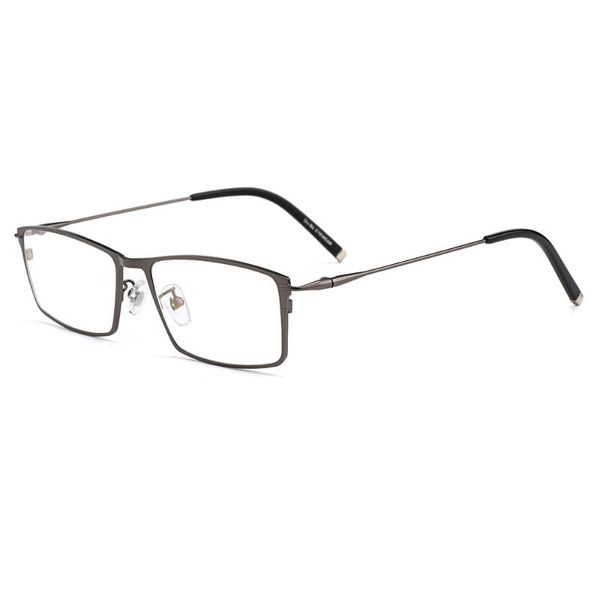 

men business full rim ultralight titanium alloy eyeglasses frame for prescription spectacles ip electroplating s6602 fashion sunglasses fram, Black