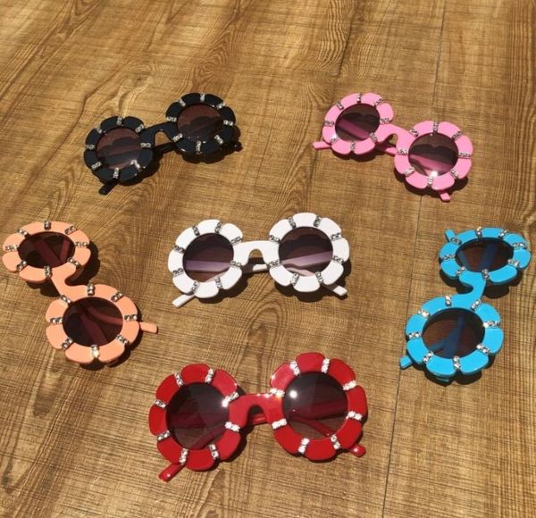 

sunglasses design baby 6 colors crystal handmade kids eyewear unique summer sun glasses bling eyeglass, Blue