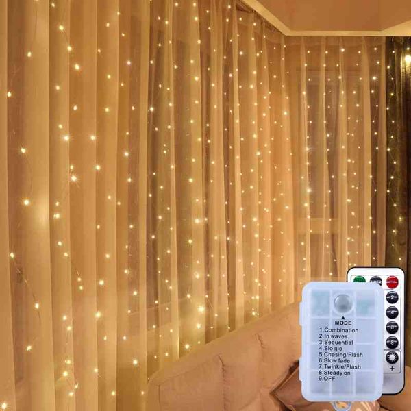 

led lights, star light string, 3 * 3m copper curtain