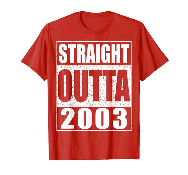 

straight outta 2003 t-shirt 16th birthday gift shirt, White;black