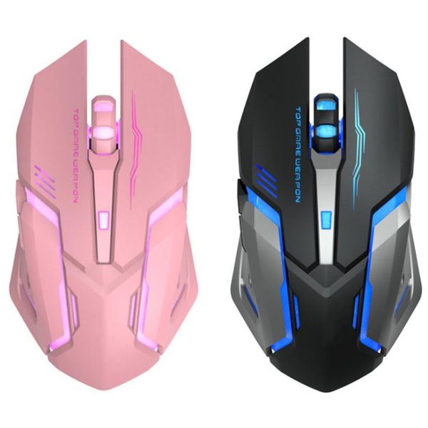 

mice wireless mouse mute optical lapusb 2.4g rechargeable cute computer drop