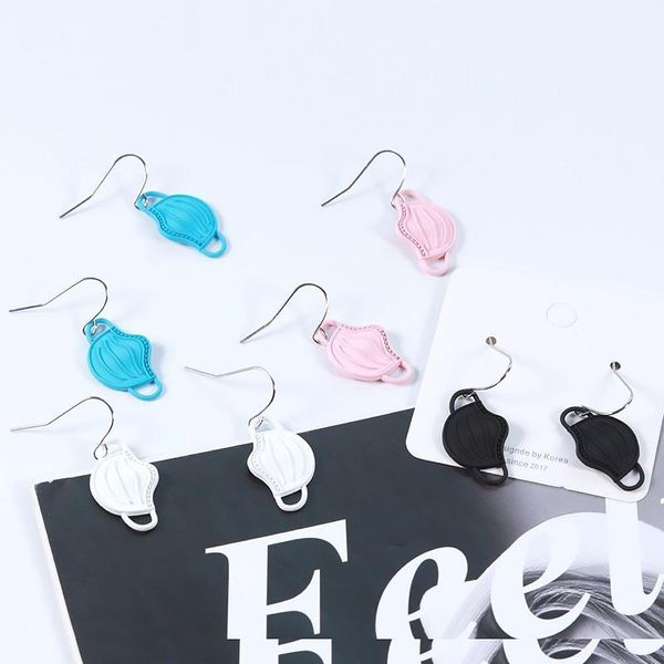 

dangle & chandelier 1 pair earrings gift jewelry women masks drop pendant creativ cute, Silver