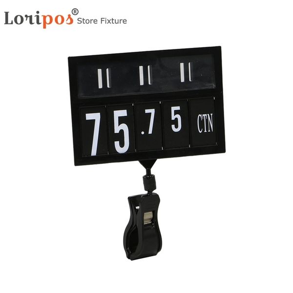 

supermarket plastic digital price display board with clip