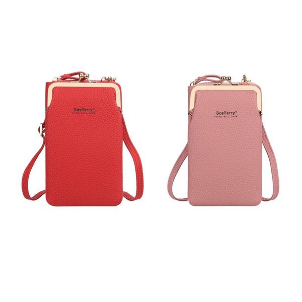 

evening bags 2x baellerry trumpet handbags women shoulder bag phone summer red & pink