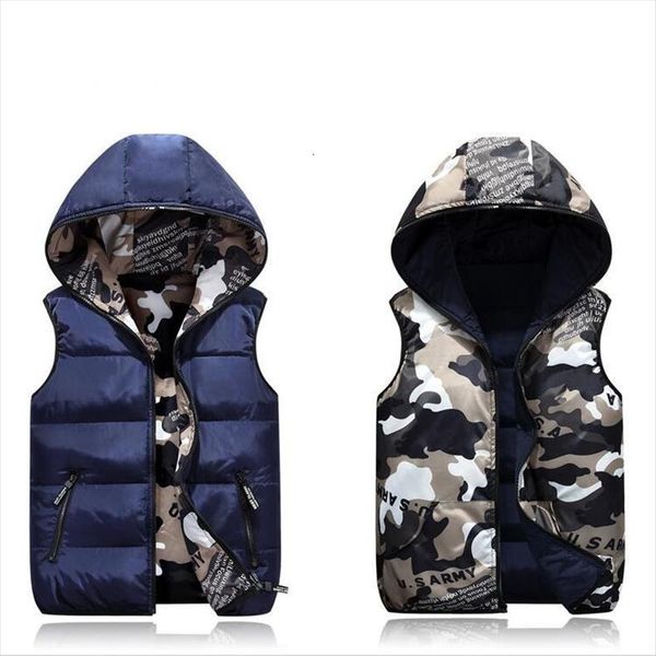 

parent child matching outfits camouflage waistcoat cotton girls boys vest kids jacket children outerwear kf784, Camo