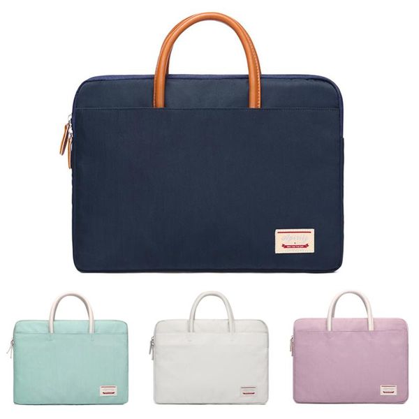 

briefcases lapbag for women document handbag waterproof sleeve with handle 14 15 .6 inch notebook computer protective bags