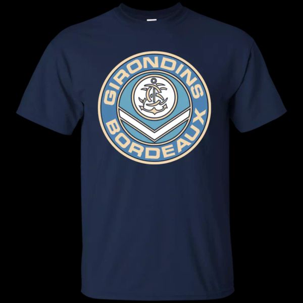 

bordeaux, retro, france, french, soccer, football, girondin, t-shirt, White;black