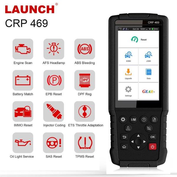 

diagnostic tools obd2 auto scanner abs epb dpf tpms oil sas reset car tool wifi automotive x431 crp469 update