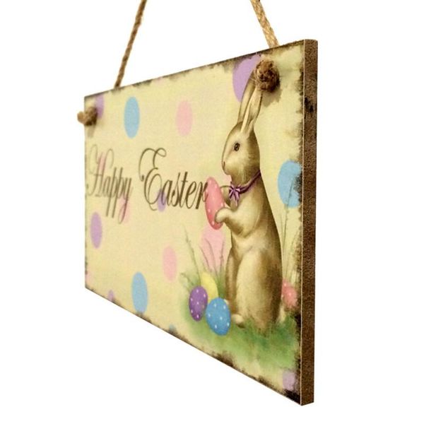 

metal painting wooden easter listed style hanging plate tag
