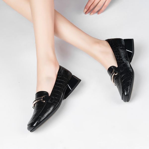 

sandals genuine leather female shoes decoration metal pumps finger round foot sliding in hand-made platform for woman size 34-39 6bwd, Black