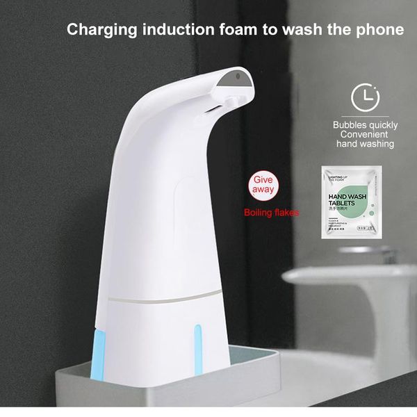 

liquid soap dispenser 400ml hands automatic foaming hand wash washer sensor foam machine for kitchen