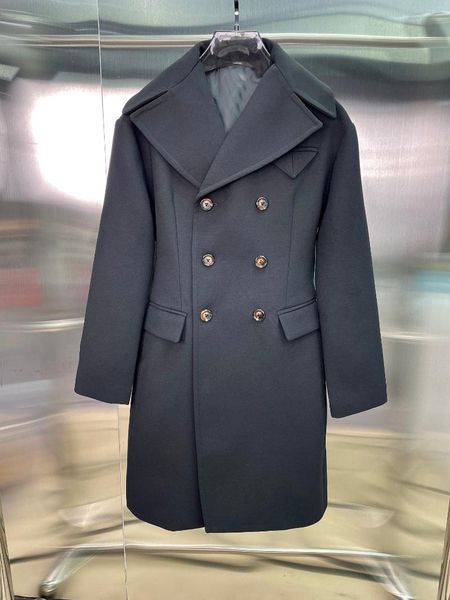 

women's wool & blends 2021fw autumn winner women 90% double breasted jacket coat female luxury overcoat rmsx 8.22, Black