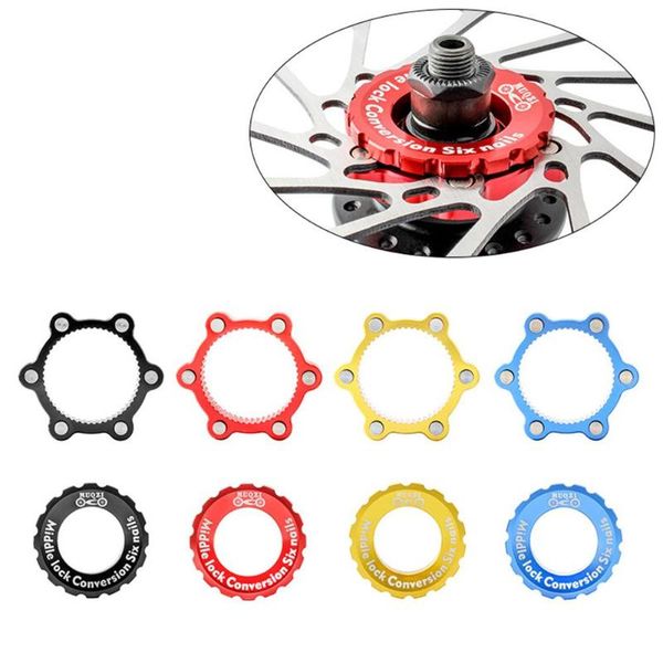 

bike locks cycling centerlock to 6-hole adapter bicycle disc brake center lock conversion 6 bolt rotors for mtb parts