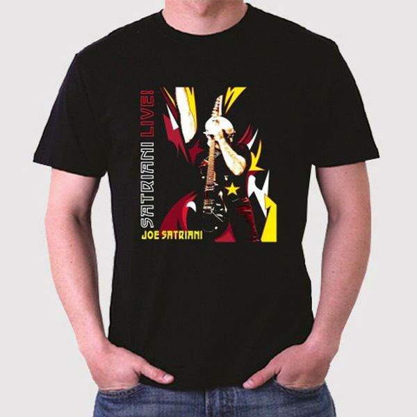 

Joe Satriani LIVE! Guitarist Men's Black T-Shirt Size S to 3XL, White;black