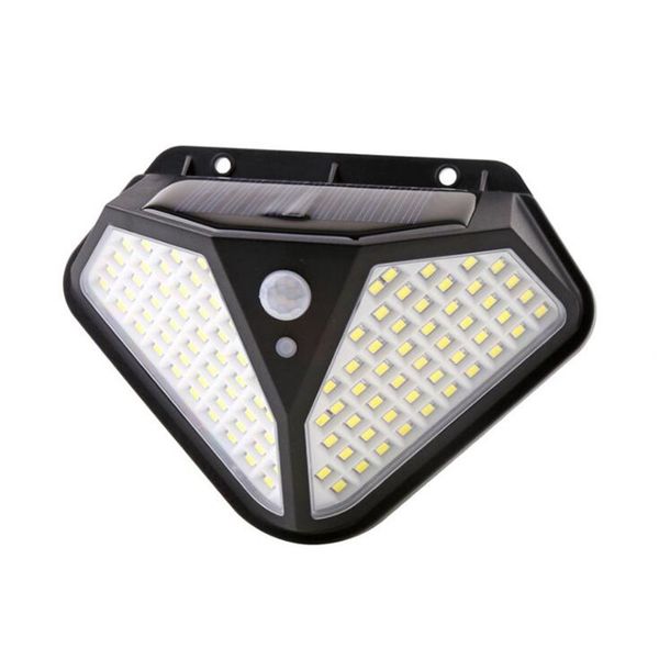 102 LED Solar Light Outdoor Solars Lampada alimentata a luce solare 3 modalità Sensore di movimento PIR per la decorazione del giardino Wall Street D4.5