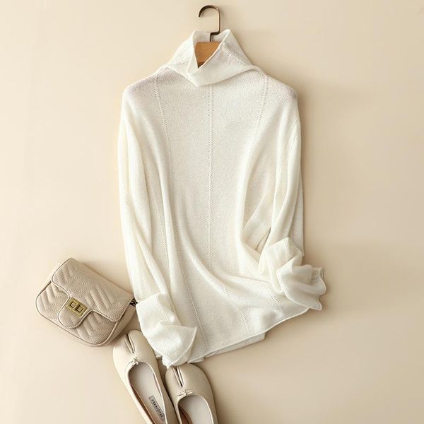 

women's sweaters 2021 winter ladies essential 100% cashmere turtleneck long sleeve softness women stylish jumper, White;black