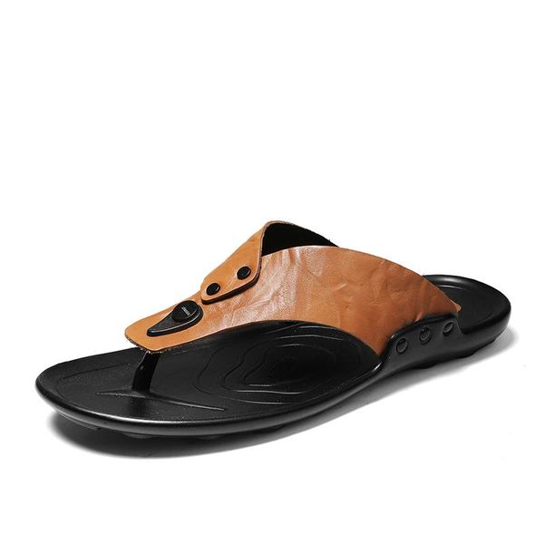 

mens summer beach slippers man casual shoes flat outdoor home sandals male swimming water sport sneakers flip flops, Black