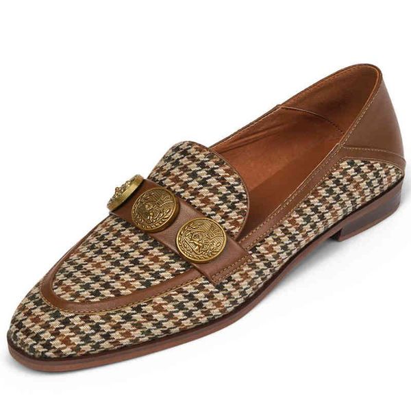 

women's genuine leather bordered fabric patchwork slip-on flats loafers leisure soft comfortable moccasin daily casual shoes g4f 1top, Black