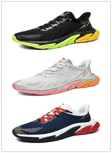 

men casual shoes sneaker shock absorption air cushion outdoor light weight ultra male breathable black blue white large size 39-46 2222