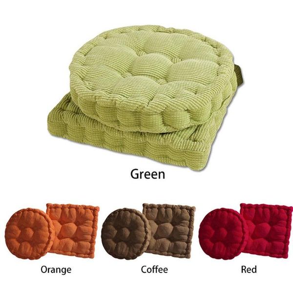 

cushion/decorative pillow round/square thick cushion garden patio home kitchen office sofa chair seat decorate soft pad polychromatic option
