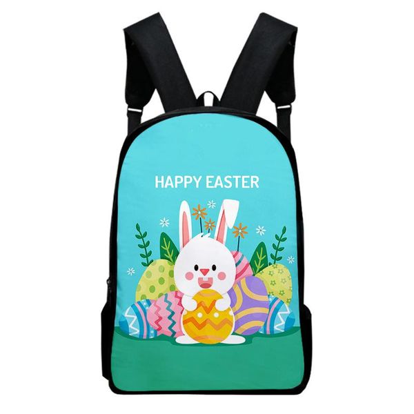 

boys girls backpack 3d print easter day teenager cosplay waterproof oxford travel bags school laptop