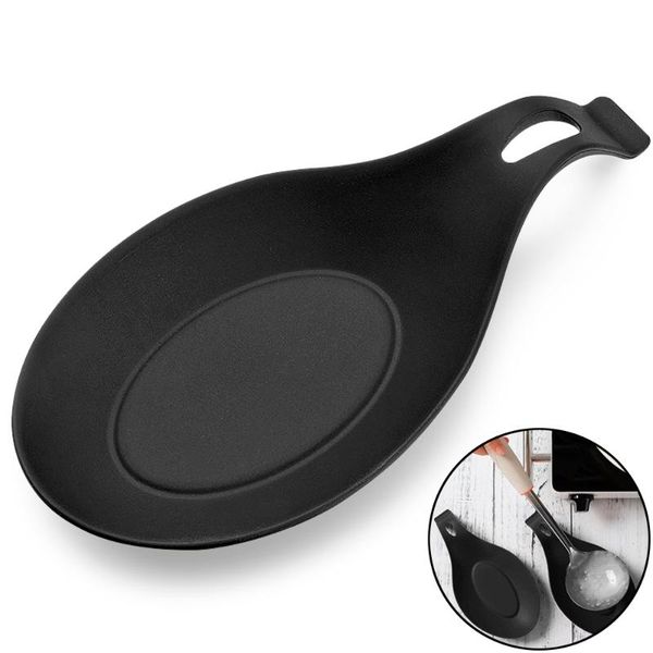 

silicone heat resistant spoon shelf rest utensil spatula holder gadget homekitchen storage scoop bracket stand accessories kitchen & organiz