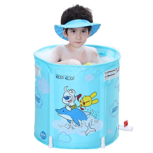 

thicker version deluxe edition inflatable baby bath bucket tub play pool for children 0-12 years old & accessories