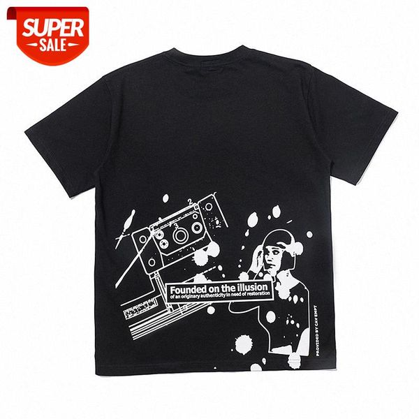 

spring and summer c.e retro woman answering the phone pattern short-sleeved #jo3v, White;black