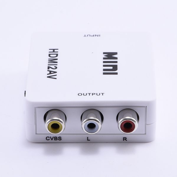 

av2hdmi 1080p hdtv video scaler connectors adapter hd video composite av converter box for xbox 360 ps3 pc360 support ntsc pal 2023