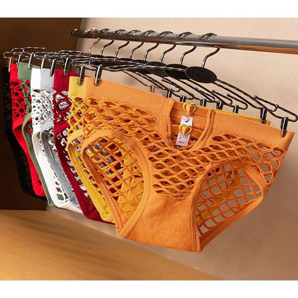 

women's panties fishnet hollow out panty see through high elastic mesh briefs sexy, Black;pink