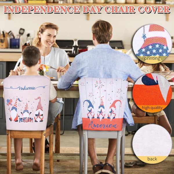 

independence day dining table and chair cover faceless doll furniture decoration fft covers