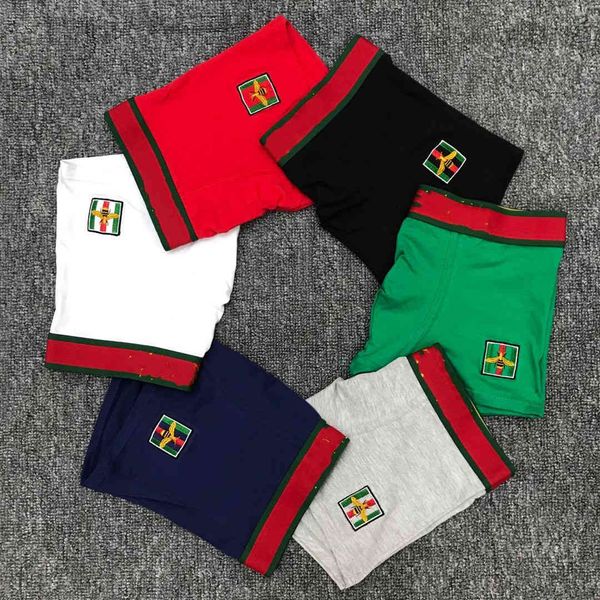 

fashion brand bee embroidery men's underwear boxer g, Black;white