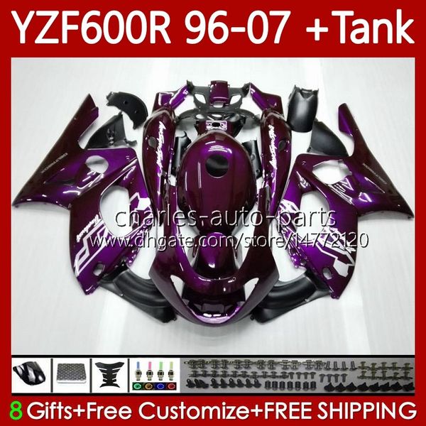 

bodys +tank for yamaha yzf600r thundercat dark purple yzf 600r 600 r 96-07 bodywork 86no.44 yzf-600r 96 97 98 99 00 01 02 07 yzf600-r 1996 2