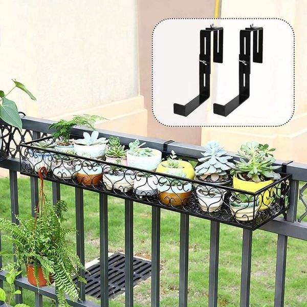 

storage bottles & jars 1 pair flower pot bracket convenient high loading capacity anti-fall exquisite plant support holder for garden access